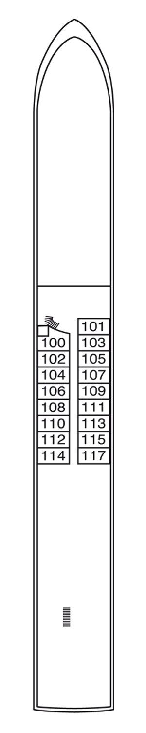 MS Ariana - Phoenix Flusskreuzfahrten - Deck 1 (Neptundeck)
