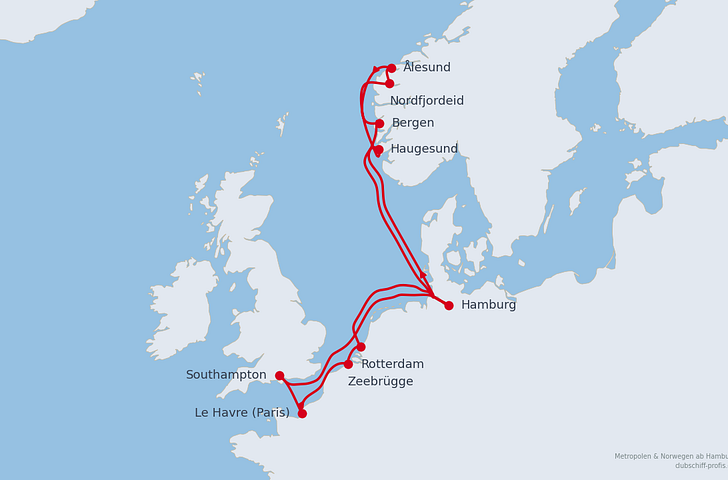 Impression zu AIDA Einzelkabinen Special  - Metropolen & Norwegen
