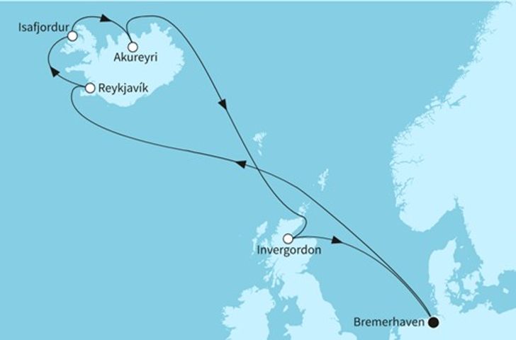 Impressionn zu Sommer 2025 - Mein Schiff 3 - Islands Naturwunder