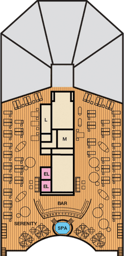 Carnival Sunshine - Carnival Cruise Line - Deck 14 (Serenity)