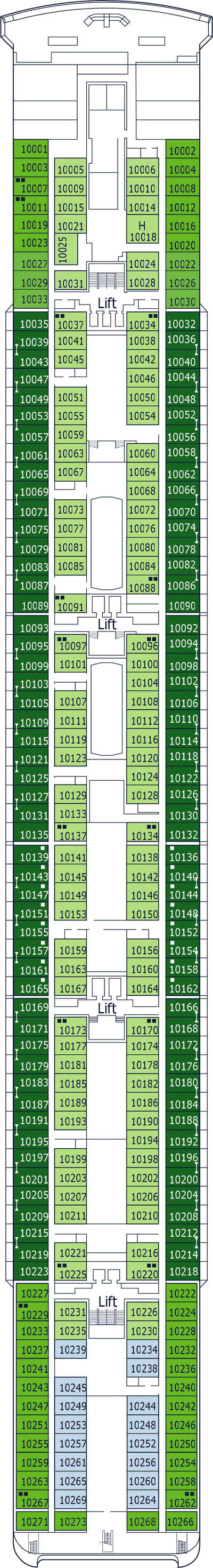 MSC Opera - MSC Cruises - Deck 10 (Turandot)