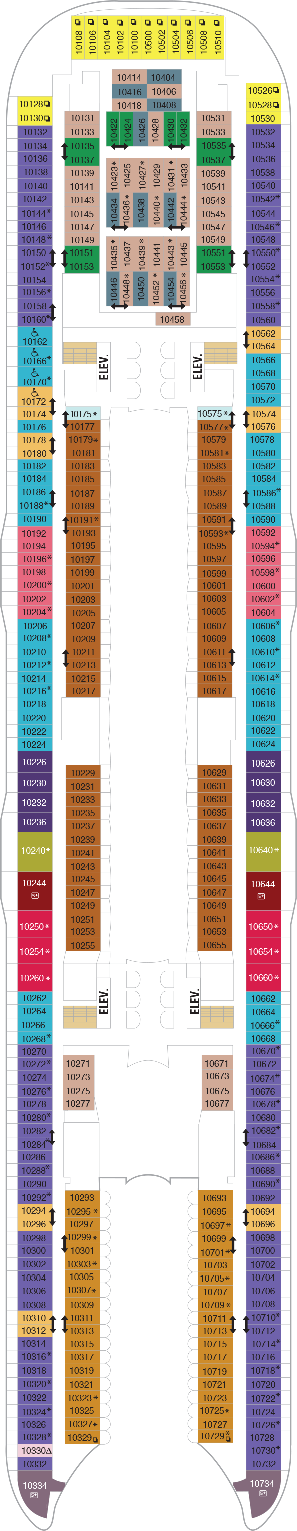 Symphony of the Seas - Royal Caribbean International - Deck 10 (Deck 10)