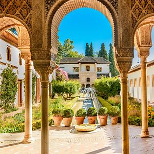 Plaza de Espana Sevilla Andalusien Spanien