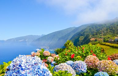 Blick auf die Küste Madeiras