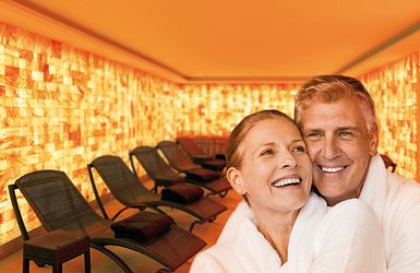 Ehepaar in Trockensalz-Oase