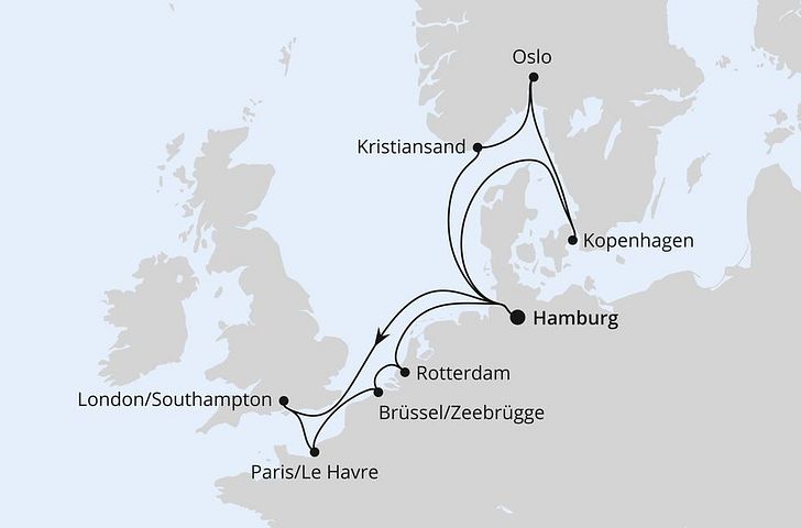 Impression zu AIDA ALL IN Winter 2026/27 - AIDAnova - Metropolen & Skandinavien ab Hamburg