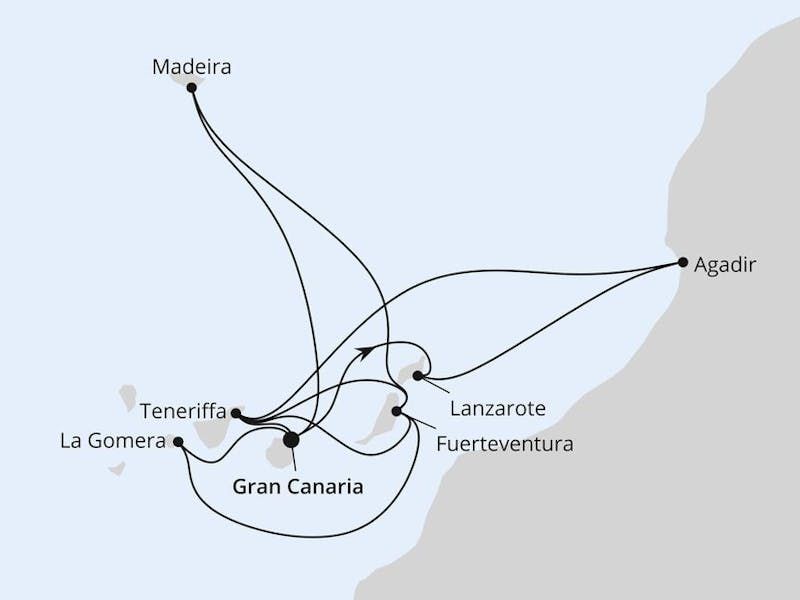 Große Kanaren-Reise mit Madeira & Marokko