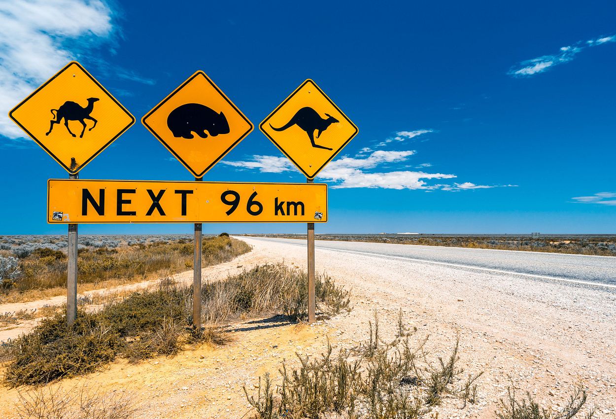 Ein Highway in Australien