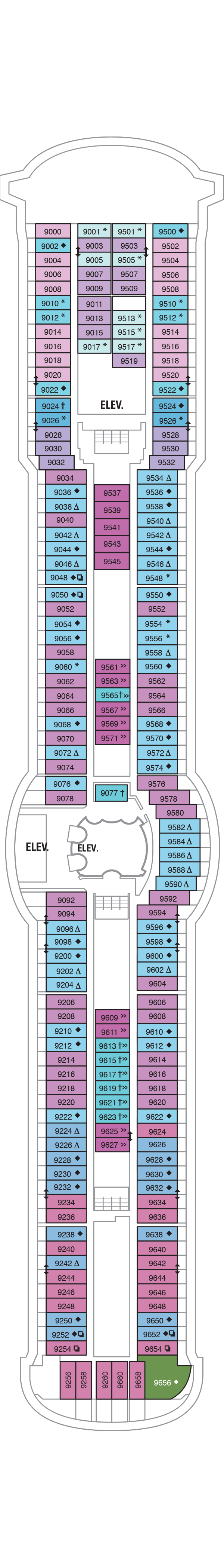 Serenade of the Seas - Royal Caribbean International - Deck 9