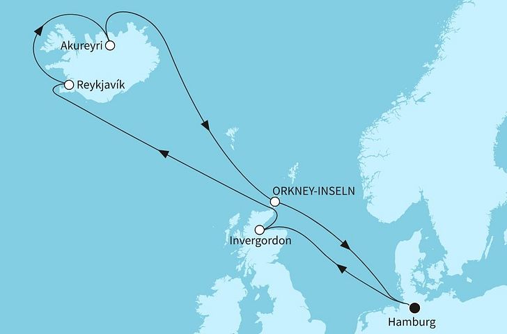 Impression zu Sommer 2026 - Mein Schiff 2 oder Mein Schiff 3 - Islands Naturwunder