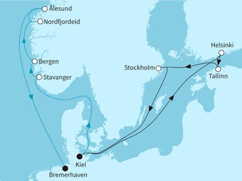 Zauberhaftes Norwegen und Ostseemetropolen