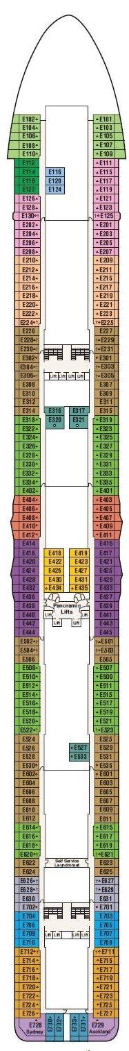 Royal Princess - Princess Cruises - Deck 8 (Emerald)