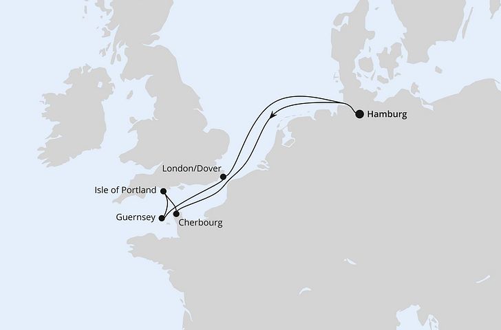 Impression zu AIDA Last Minute - AIDAsol - Südengland, Guernsey & Mont-Saint-Michel