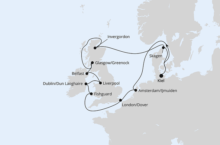 Impression zu Sommer 2027 - AIDAbella - Britische Inseln
