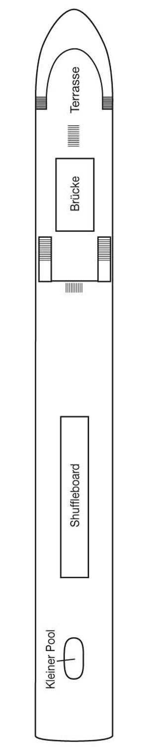 MS Alena - Phoenix Flusskreuzfahrten - Deck 4 (Sonnendeck)