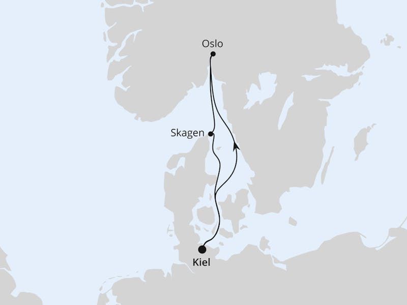 Kurzreise nach Oslo & Skagen ab Kiel