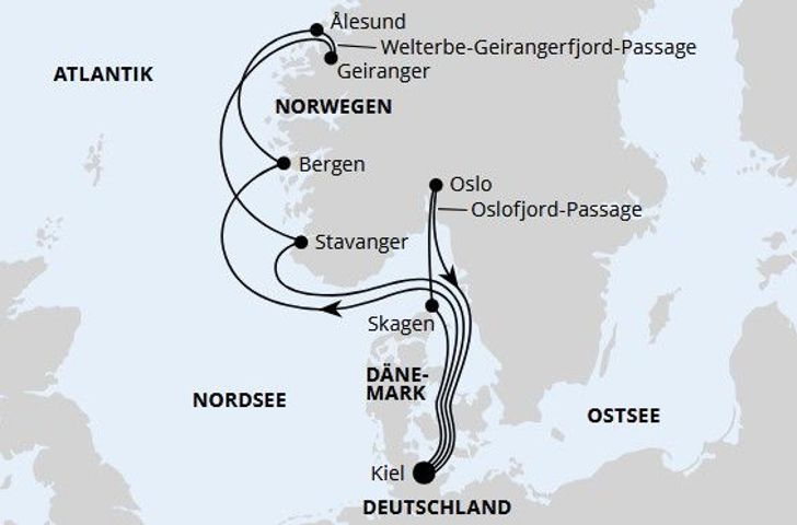 Impression zu Sommer 2026 Besttarif - AIDAnova - Norwegen & Dänemark