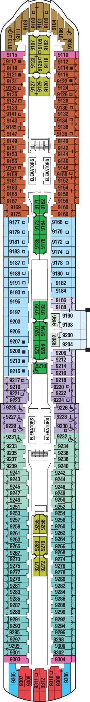 Celebrity Edge - Celebrity Cruises - Deck 9 (Deck 9)