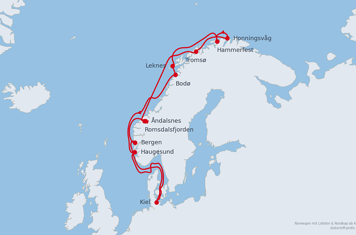 Impression zu Sommer 2028 - AIDAluna - Norwegen mit Lofoten & Nordkap
