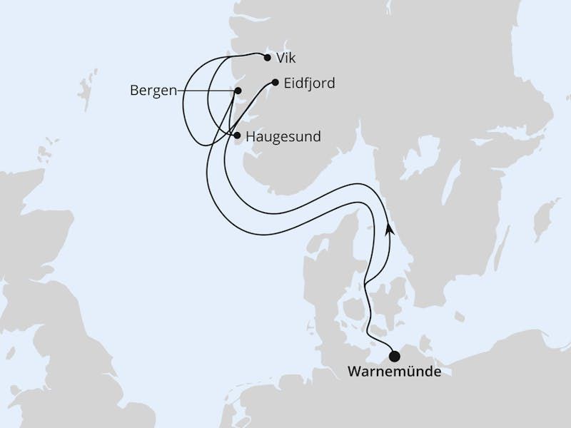 Norwegens Fjorde ab Warnemünde