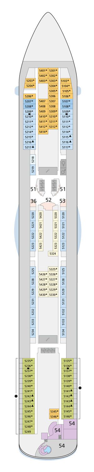 AIDAdiva - AIDA Cruises - Deck 5 (Deck 5)