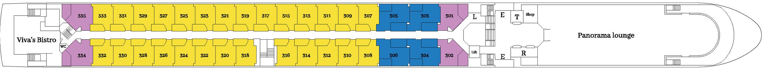 MS VIVA ONE - VIVA Cruises - DIAMANTDECK