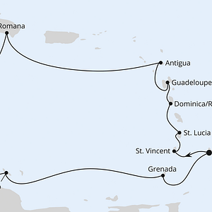 Karibik Palme mit Liegematte