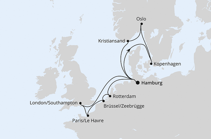 Impression zu AIDA Weihnachten & Silvester 2026/27 - AIDAnova - Metropolen & Skandinavien