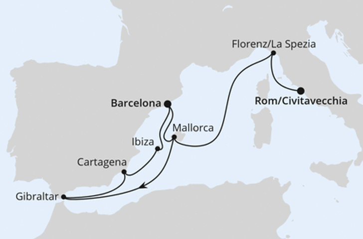 Impression zu Sommer 2026 Besttarif - AIDAcosma - Spanien, Italien & Gibraltar