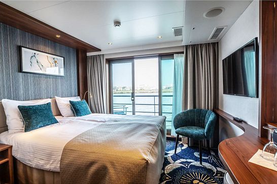 SWISS CROWN - Ohne Reederei - 2-Bett Balkonkabine, Diamant-Deck