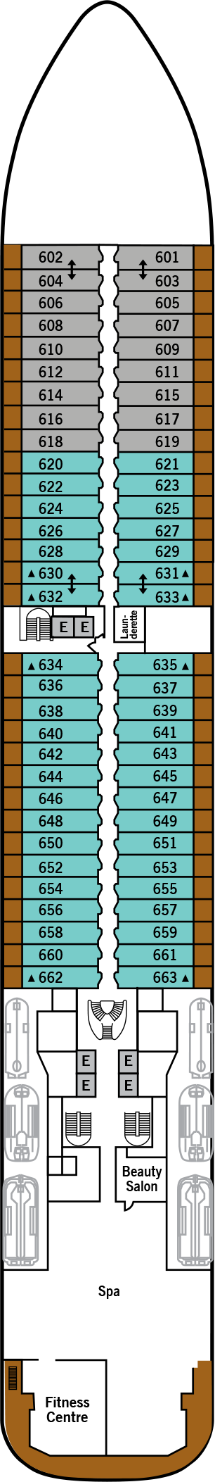 Silver Dawn - Silversea - Deck 6 (Deck 6)