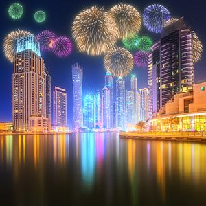 Dubai Feuerwerk