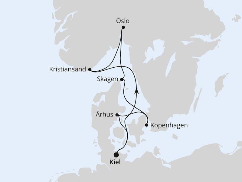 Skandinavische Highlights ab Kiel