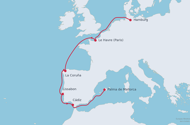 Impression zu Winter 2026/27 - Mein Schiff Flow - Europas Westküste ab Hamburg
