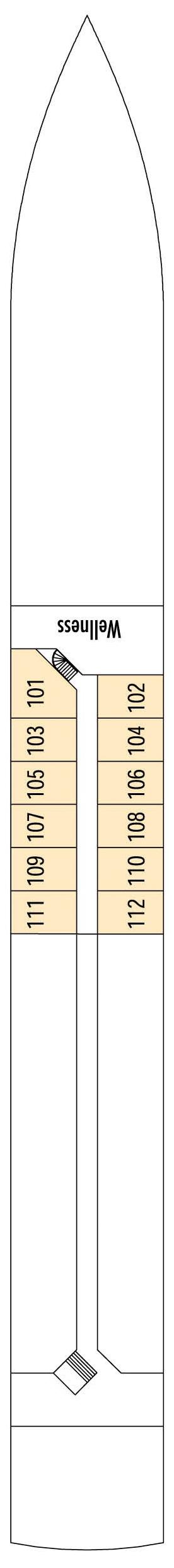 MS VIVA VOYAGE - VIVA Cruises - Deck 1 (Samaragd Deck)