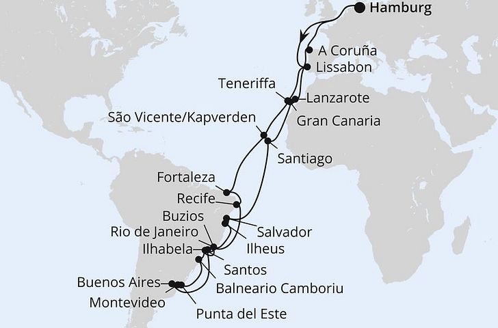 Impressionn zu Winter 2025/26 - AIDAmar - Große Winterpause Brasilien