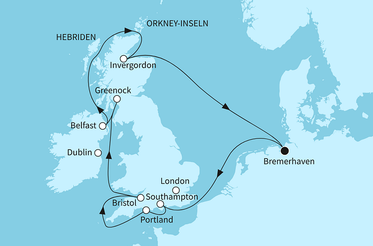 Impressionn zu Brit Crime Reise - Spurensuche auf Hoher See
