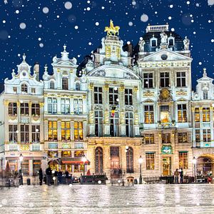 Brüssel Belgien im Winter