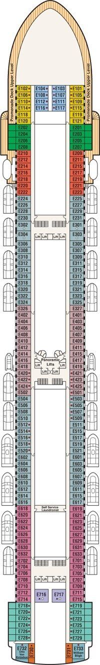 Grand Princess - Princess Cruises - Deck 8 (Emerald)