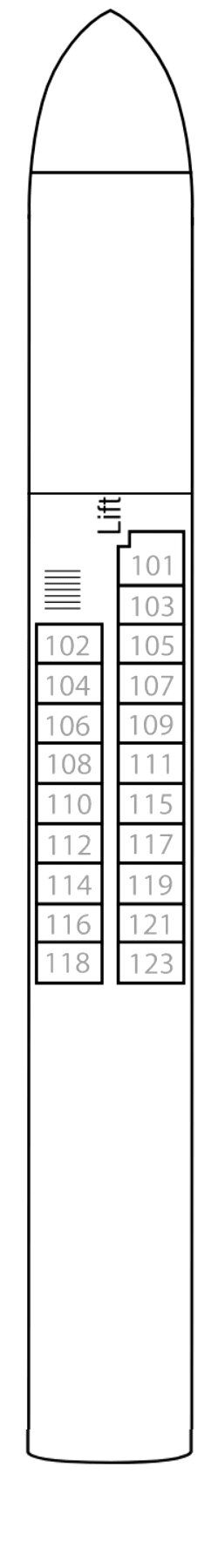 MS A-Silver - Phoenix Flusskreuzfahrten - Deck 1 (Haydn-Deck)