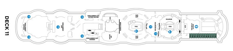 Jewel of the Seas - Royal Caribbean International - DECK 11