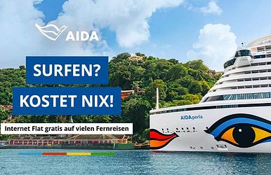 aida urlaub inkl. internet flat