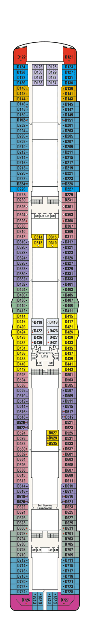 Enchanted Princess - Princess Cruises - Deck 9 (Dolphin)