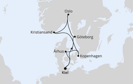 Silvesterreise nach Norwegen & Dänemark ab Kiel 1