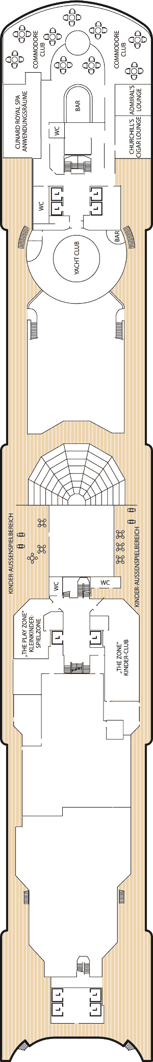 Queen Elizabeth - Cunard Line - Deck 10 (Deck 10)