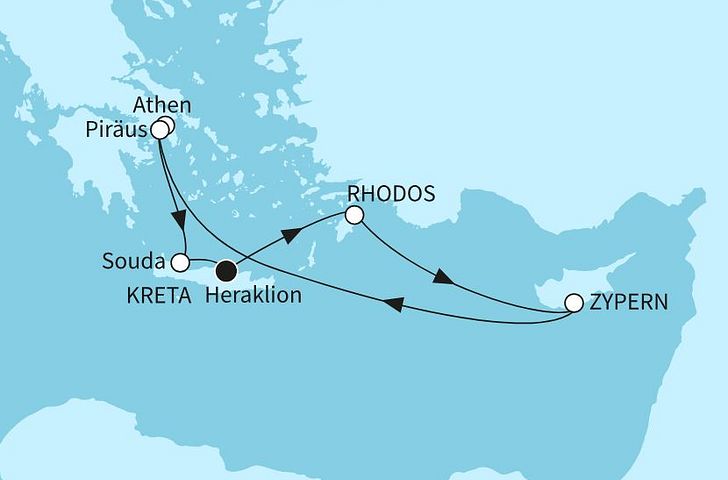 Impressionn zu Sommer 2025 Besttarif - Mein Schiff 4 oder Mein Schiff 5 - Mittelmeerinseln mit Zypern