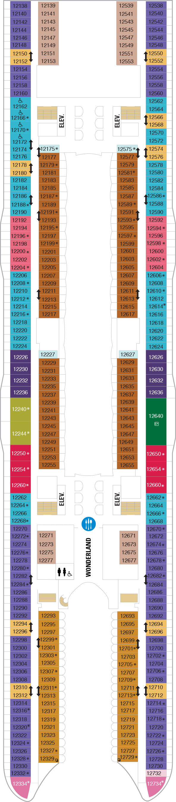 Symphony of the Seas - Royal Caribbean International - Deck 12 (Deck 12)