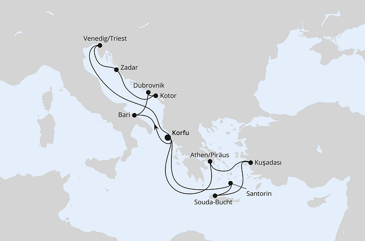 Impression zu Herbst Hits 2026 - AIDAblu - Adria & Griechenland