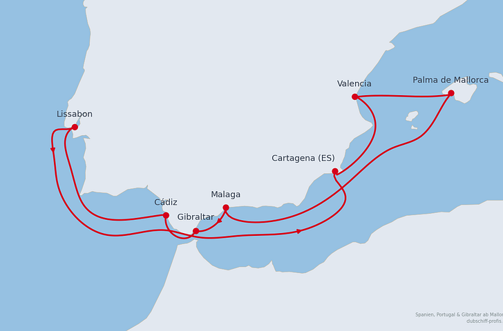 Impression zu Sommer 2027 - AIDAstella - Spanien, Portugal & Gibraltar
