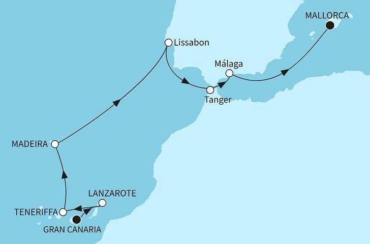 Impression zu Festtagsreisen 2026/27 - Mein Schiff 7 - Kanaren & Madeira